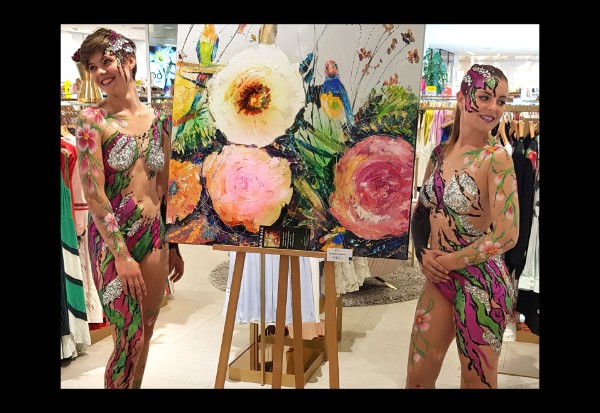 Bodypainting-Modehaus-Breuninger-Main-Taunus-Zentrum-Frankfurt