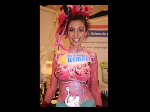 Logo-Werbung-Bodypainting-Schablonen