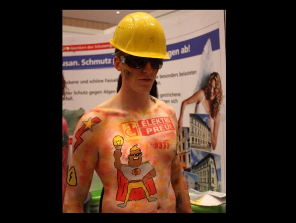 Logo-Werbung-Bodypainting-Schablonen Logo-Werbung-Bodypainting-Schablonen