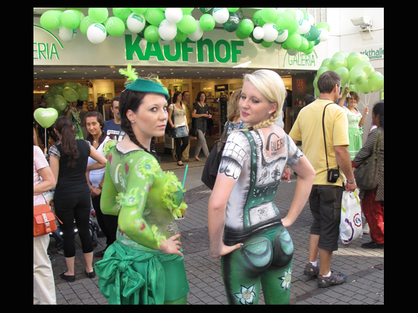 Galeria Kaufhof Heidelberg Bodypainting