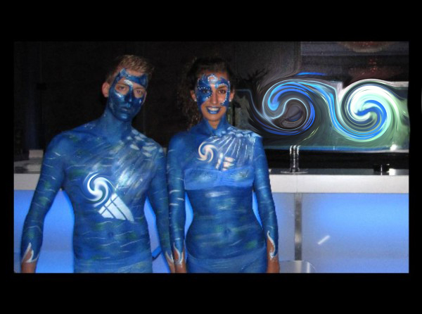 Bodypainting-Pärchen-blau-Wiesbaden